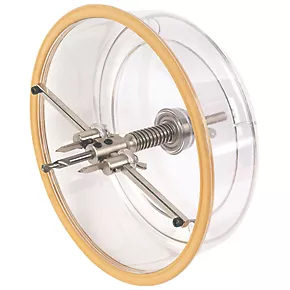 Erbauer Aluminium, Brass, Wood, Plastic, Acrylic Sheets & Plasterboard Triangle Shank Adjustable Holesaw with Cowl 40-200mm 1 Erbauer Aluminium, Brass, Wood, Plastic, Acrylic Sheets & Plasterboard Triangle Shank Adjustable Holesaw with Cowl 40-200mm