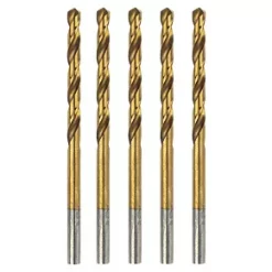 Erbauer Straight Shank Ground HSS Drill Bit 4 x 75mm 5 Pack