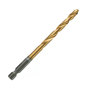 Milwaukee Hex Shank HSS Drill Bit 6 x 105mm 1 Milwaukee Hex Shank HSS Drill Bit 6 x 105mm