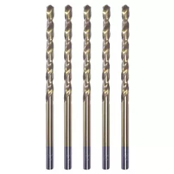 Erbauer Straight Shank HSS Long Drill Bits 5 x 132mm 5 Pack
