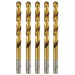 Erbauer Straight Shank Ground HSS Drill Bits 7 x 109mm 5 Pack