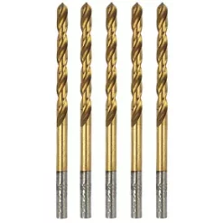 Erbauer Straight Shank Ground HSS Drill Bits 1.5 x 40mm 5 Pack