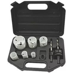 6-Saw Multi-Material Plumbers Bi-Metal Holesaw Set