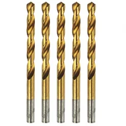 Erbauer Straight Shank Ground HSS Drill Bits 8.5 x 117mm 5 Pack