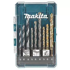 Makita D-71962 Straight Shank Drill Bit Set 1 Makita D-71962 Straight Shank Drill Bit Set