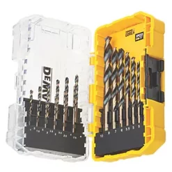 DeWalt Straight Shank Black & Gold Metal Drilling Set