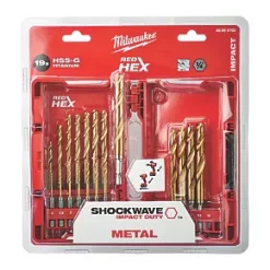 Milwaukee Hex Shank RedHex HSS Metal Drill Bit Set 5 Milwaukee Hex Shank RedHex HSS Metal Drill Bit Set -Drilling Sales Store 701FJ A2