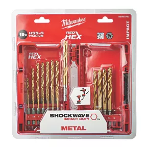 Milwaukee Hex Shank RedHex HSS Metal Drill Bit Set 3 Milwaukee Hex Shank RedHex HSS Metal Drill Bit Set - Image 3