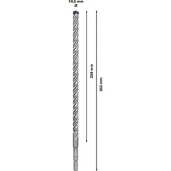 Bosch Expert SDS Plus 7X SDS Plus Shank Hammer Drill Bit 14 x 365mm 11 Bosch Expert SDS Plus 7X SDS Plus Shank Hammer Drill Bit 14 x 365mm -Drilling Sales Store 762RP A5