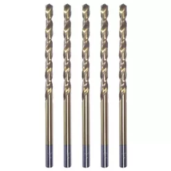 Erbauer Straight Shank HSS Long Drill Bits 4 x 119mm 5 Pack