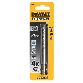 DeWalt DT4911-QZ Hex Shank Cobalt HSS Drill Bits 7 x 109mm 3 DeWalt DT4911-QZ Hex Shank Cobalt HSS Drill Bits 7 x 109mm - Image 3