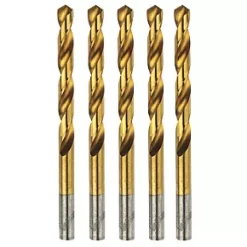 Erbauer Straight Shank Ground HSS Drill Bits 10 x 133mm 5 Pack